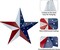 Metal Barn Star Art - American Flag Patriotic 9-Inch Star Star Decor July of 4th Wall Decoration